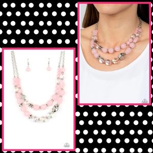 2/$10 Paparazzi Mere Magic Pink Necklace